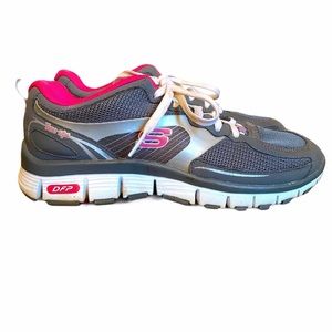 Sketchers Pink/Grey Tone-Ups Fitness Shoes